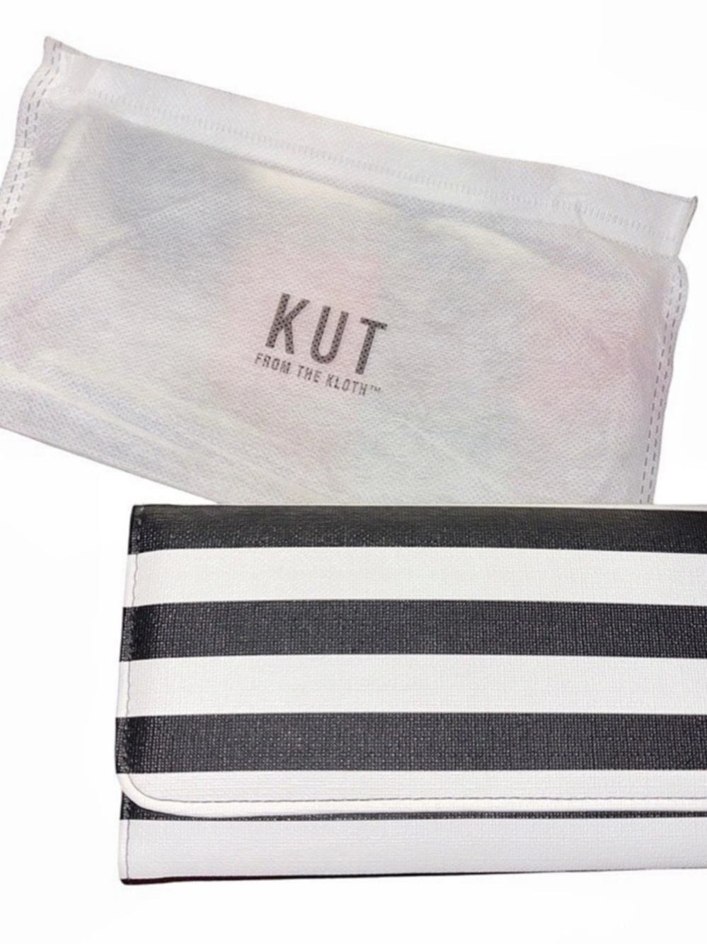 KUT from the Kloth Slim Striped Trifold Wallet